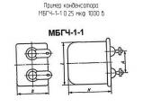 МБГЧ-1-1 0.25 мкф 1000 в 